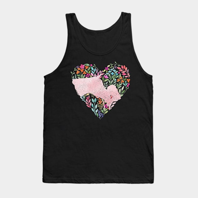 Cute Horse Girl Love Horseback Riding Tank Top by Jay Diloy